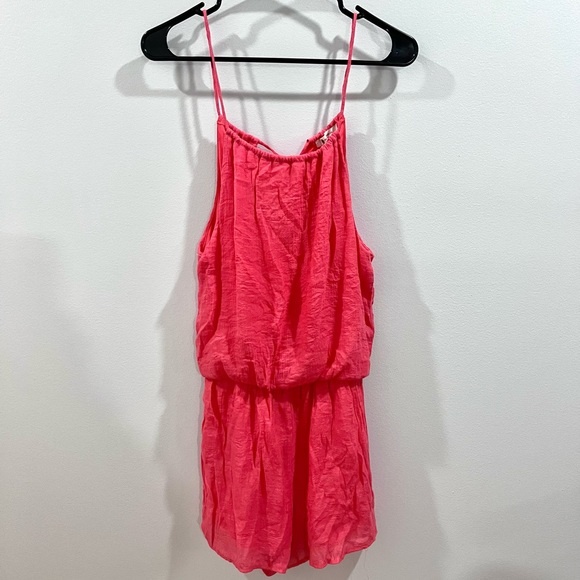 The Impeccable Pig Coral Adjustable Strap Romper Size Small — image 2 of 5